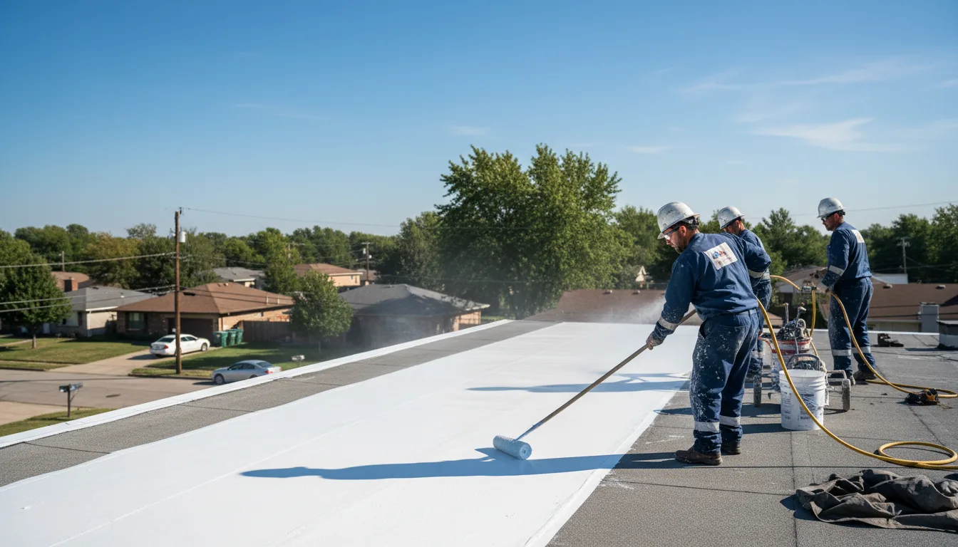 Commercial roof coating in Warwick, GA near me
